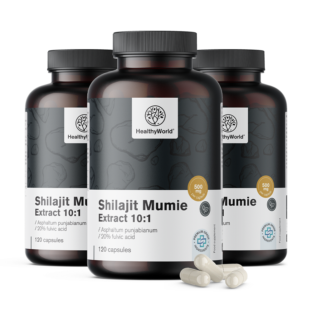 Shilajit Mumie 10:1 u kapsulama