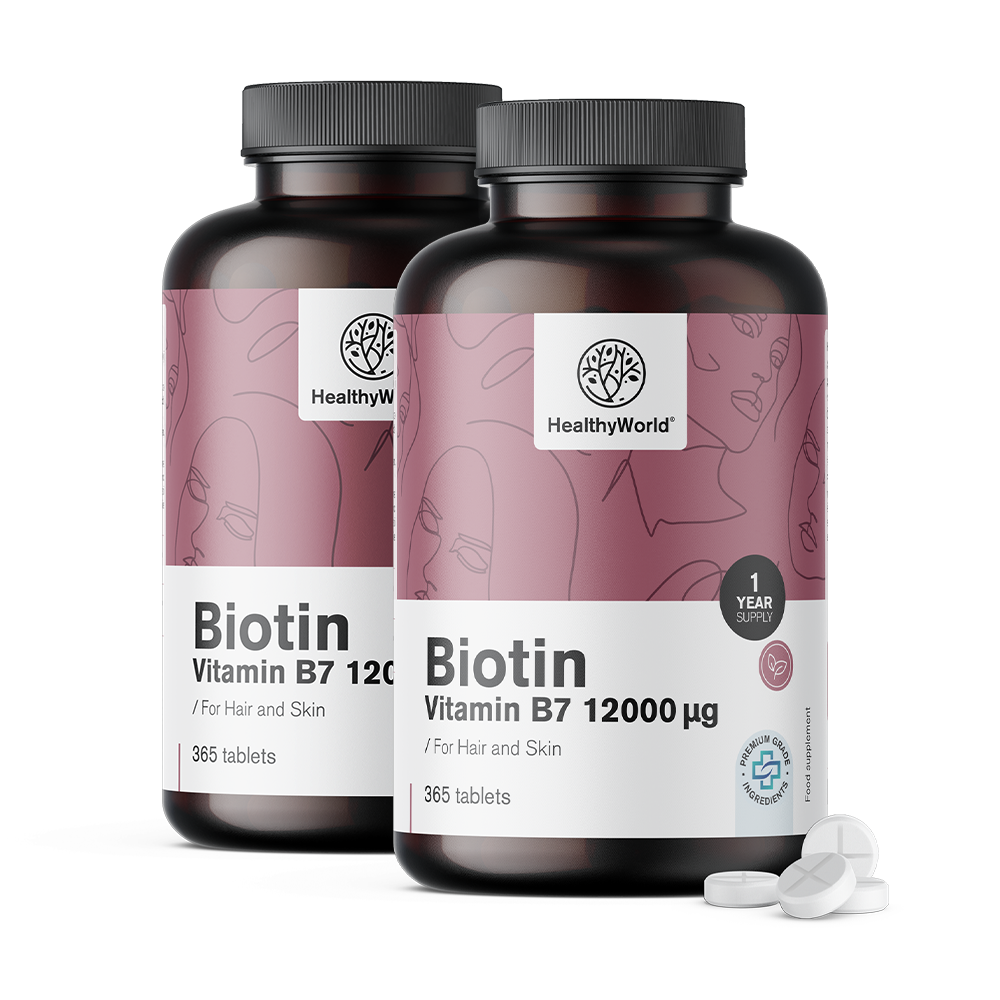 Biotin 12000 µg u tabletama.