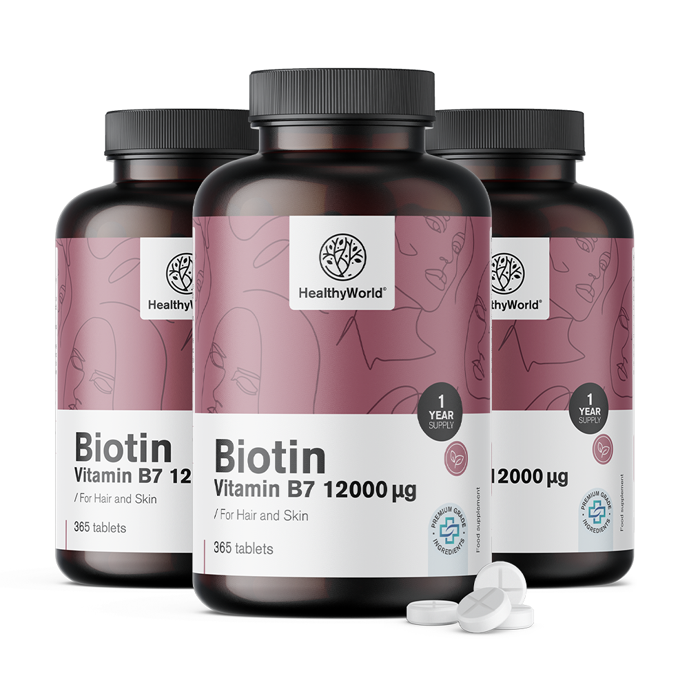 Biotin 12000 µg u tabletama.