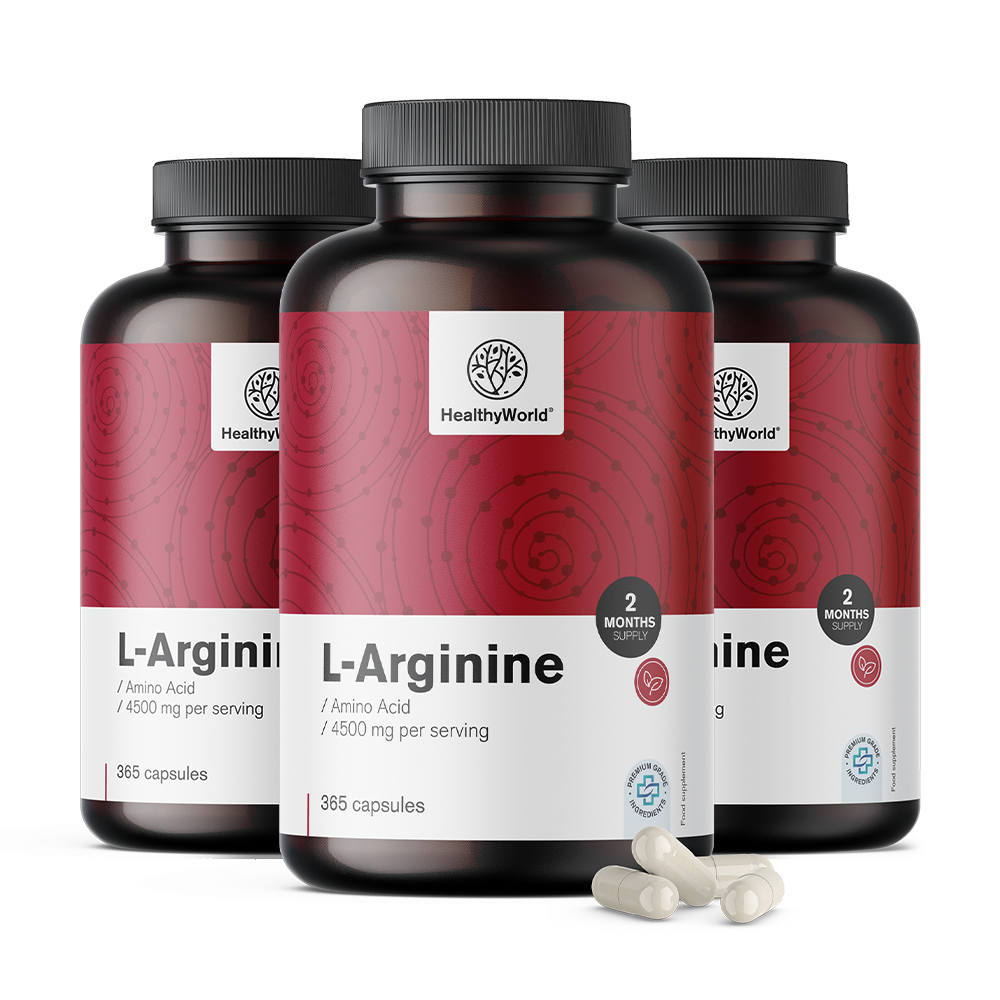 L-arginin 4500 mg u kapsulama.