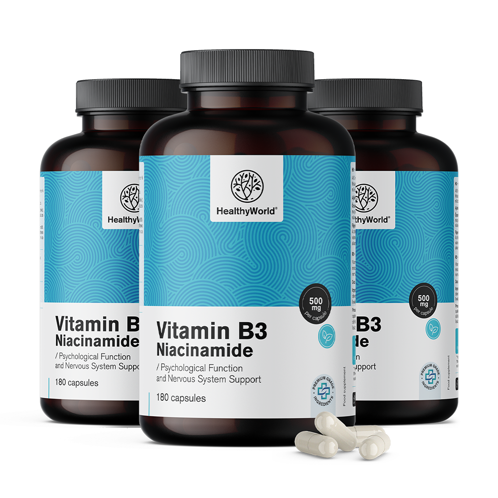 Vitamin B3 500 mg u kapsulama.