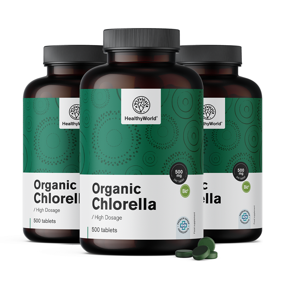 BIO Chlorella 500 mg. - BIO Hlorela 500 mg.